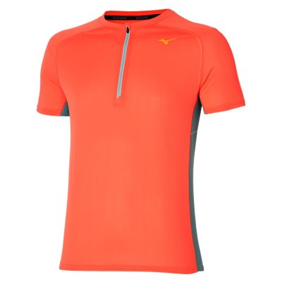 Camisa Mizuno Trail Dryaeroflow HZ Tee Hombre Naranjas - Chile M874FOZEPB